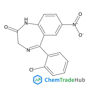 5-(2-Chlorophenyl)-7-nitro-1,3-dihydro-2H-1,4-benzodiazepin-2-one