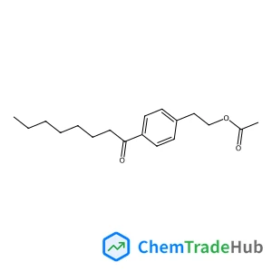 2-(4-Octanoylphenyl)ethyl acetate