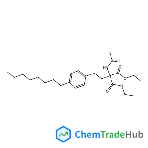 Diethyl acetamido[2-(4-octylphenyl)ethyl]malonate