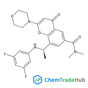8-{(1R)-1-[(3,5-Difluorophenyl)amino]ethyl}-N,N-dimethyl-2-(4-morpholinyl)-4-oxo-4H-chromene-6-carboxamide