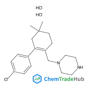 Piperazine, 1-[[2-(4-chlorophenyl)-4,4-dimethyl-1-cyclohexen-1-yl]methyl]-, hydrochloride (1:2)