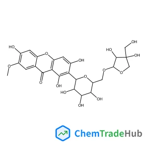 (1S)-1,5-Anhydro-6-O-[(2R,3R,4R)-3,4-dihydroxy-4-(hydroxymethyl)tetrahydro-2-furanyl]-1-(1,3,6-trihydroxy-7-methoxy-9-oxo-9H-xanthen-2-yl)-D-glucitol
