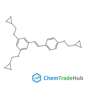 2-[[4-[2-[3,5-Bis(oxiran-2-ylmethoxy)phenyl]ethenyl]phenoxy]methyl]oxirane