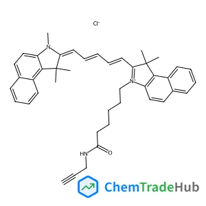 1,1-Dimethyl-3-[6-oxo-6-(2-propyn-1-ylamino)hexyl]-2-[(1E,3E,5E)-5-(1,1,3-trimethyl-1,3-dihydro-2H-benzo[e]indol-2-ylidene)-1,3-pentadien-1-yl]-1H-benzo[e]indolium chloride