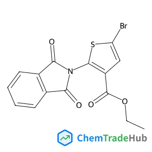Ethyl 5-bromo-2-(1,3-dioxoisoindolin-2-yl)thiophene-3-carboxylate Chemical_Structure_Of