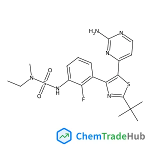 N'-{3-[5-(2-Amino-4-pyrimidinyl)-2-(2-methyl-2-propanyl)-1,3-thiazol-4-yl]-2-fluorophenyl}-N-ethyl-N-methylsulfuric diamide