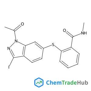 2-[(1-Acetyl-3-iodo-1H-indazol-6-yl)sulfanyl]-N-methylbenzamide