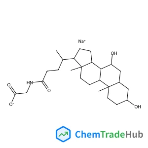 Sodium {[(3alpha,5beta)-3,7-dihydroxy-24-oxocholan-24-yl]amino}acetate