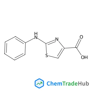 2-Anilino-1,3-thiazole-4-carboxylic acid structure