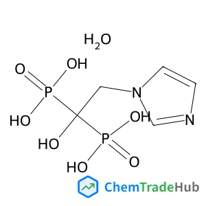 [1-Hydroxy-2-(1H-imidazol-1-yl)-1,1-ethanediyl]bis(phosphonic acid) hydrate (1:1)
