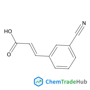 (2E)-3-(3-Cyanophenyl)acrylic acid structure