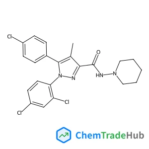 5-(4-Chlorophenyl)-1-(2,4-dichlorophenyl)-4-methyl-N-(1-piperidinyl)-1H-pyrazole-3-carboxamide