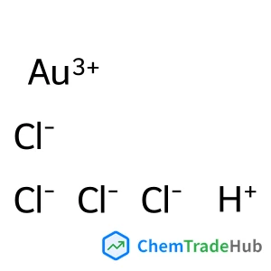 Aurate(1-), tetrachloro-, hydrogen, (SP-4-1)-