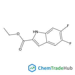 Ethyl 5,6-difluoro-1H-indole-2-carboxylate structure