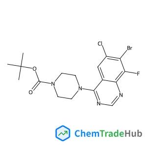 2-Methyl-2-propanyl 4-(7-bromo-6-chloro-8-fluoro-4-quinazolinyl)-1-piperazinecarboxylate