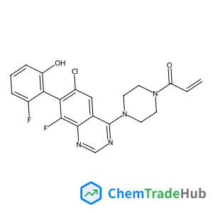 1-{4-[6-Chloro-8-fluoro-7-(2-fluoro-6-hydroxyphenyl)-4-quinazolinyl]-1-piperazinyl}-2-propen-1-one