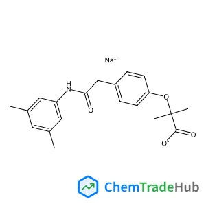 Sodium 2-(4-{2-[(3,5-dimethylphenyl)amino]-2-oxoethyl}phenoxy)-2-methylpropanoate