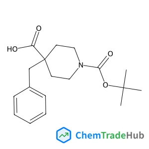 4-Benzyl-1-(tert-butoxycarbonyl)piperidine-4-carboxylic acid structure 4-Benzyl-1-(tert-butoxycarbonyl)piperidine-4-carboxylic acid structure