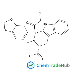 Methyl (1R,3R)-1-(1,3-benzodioxol-5-yl)-2-(chloroacetyl)-2,3,4,9-tetrahydro-1H-beta-carboline-3-carboxylate