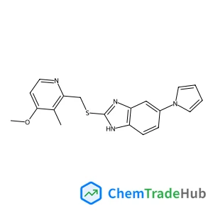 2-{[(4-Methoxy-3-methyl-2-pyridinyl)methyl]sulfanyl}-5-(1H-pyrrol-1-yl)-1H-benzimidazole