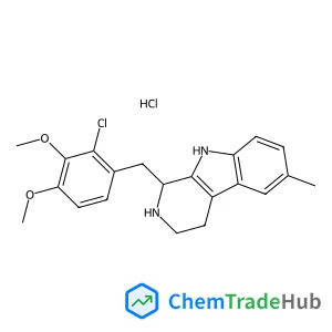 1-(2-Chloro-3,4-dimethoxybenzyl)-6-methyl-2,3,4,9-tetrahydro-1H-beta-carboline hydrochloride (1:1)