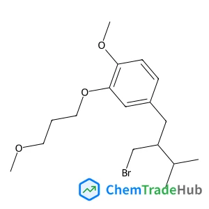 1-Methoxy-2-(3-methoxypropoxy)-4-[(3-bromo-(2R)-isopropyl)propyl]benzene