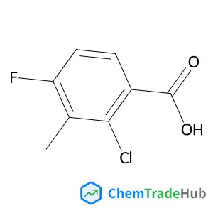 2-Chloro-4-fluoro-3-methylbenzoic acid