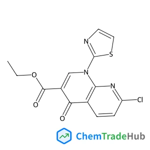 Ethyl 7-chloro-4-oxo-1-(1,3-thiazol-2-yl)-1,4-dihydro-1,8-naphthyridine-3-carboxylate