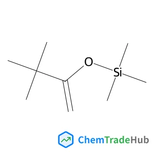 [(3,3-Dimethyl-1-buten-2-yl)oxy](trimethyl)silane structure