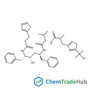 N-[(2S,4S,5S)-4-Hydroxy-1,6-diphenyl-5-{[(1,3-thiazol-5-ylmethoxy)carbonyl]amino}-2-hexanyl]-N~2~-[{[2-(2-hydroxy-2-propanyl)-1,3-thiazol-4-yl]methyl}(methyl)carbamoyl]-L-valinamide