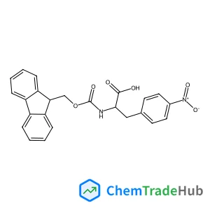 N-[(9H-Fluoren-9-ylmethoxy)carbonyl]-4-nitro-D-phenylalanine structure