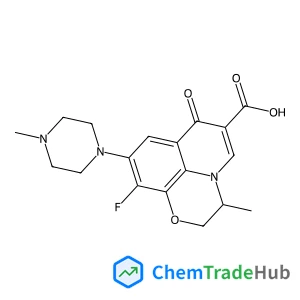 9-Piperazino ofloxacin, (S)-
