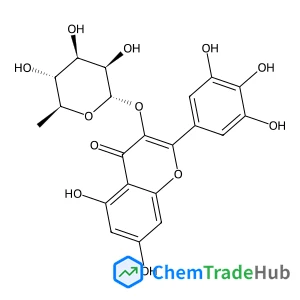 5,7-Dihydroxy-4-oxo-2-(3,4,5-trihydroxyphenyl)-4H-chromen-3-yl 6-deoxy-alpha-L-mannopyranoside