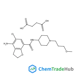 Succinic acid - 4-amino-5-chloro-N-[1-(3-methoxypropyl)-4-piperidinyl]-2,3-dihydro-1-benzofuran-7-carboxamide (1:1)