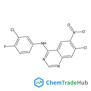7-chloro-N-(3-chloro-4-fluorophenyl)-6-nitroquinazolin-4-amine