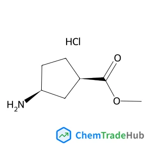 Methyl (1R,3S)-3-aminocyclopentanecarboxylate hydrochloride (1:1) Methyl (1R,3S)-3-aminocyclopentanecarboxylate hydrochloride (1:1)