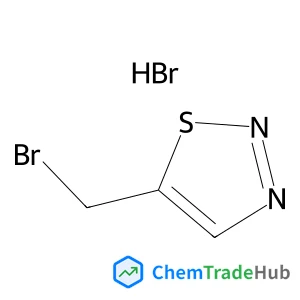 5-(Bromomethyl)-1,2,3-thiadiazole hydrobromide (1:1) structure