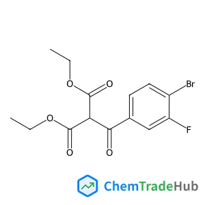 Diethyl (4-bromo-3-fluorobenzoyl)malonate structure
