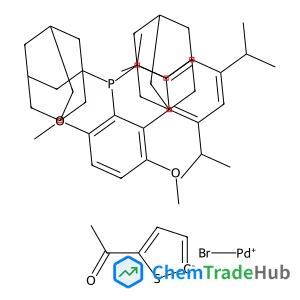 Bromo(5-acetyl-2-thienyl)[2-(di-1-adamantylphosphino)-3,6-dimethoxy-2',4',6'-tri-i-propyl-1,1'-biphenyl]palladium(II)