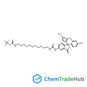 Fluorescein-peg3-(n-boc)-amine