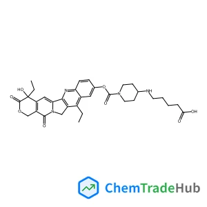 5-[(1-{[(4,11-Diethyl-4-hydroxy-3,14-dioxo-3,4,12,14-tetrahydro-1H-pyrano[3',4':6,7]indolizino[1,2-b]quinolin-9-yl)oxy]carbonyl}-4-piperidinyl)amino]pentanoic acid