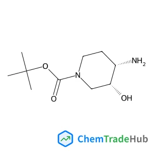 2-Methyl-2-propanyl (3R,4S)-4-amino-3-hydroxy-1-piperidinecarboxylate