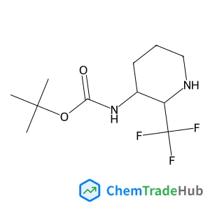 2-Methyl-2-propanyl [2-(trifluoromethyl)-3-piperidinyl]carbamate