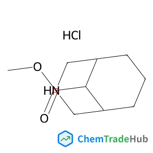 methyl 3-azabicyclo[3.3.1]nonane-9-carboxylate hydrochloride structure