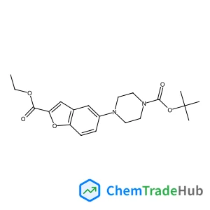 2-Methyl-2-propanyl 4-[2-(ethoxycarbonyl)-1-benzofuran-5-yl]-1-piperazinecarboxylate