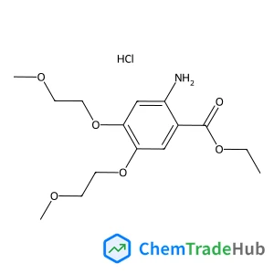 Ethyl 2-amino-4,5-bis(2-methoxyethoxy)benzoate hydrochloride (1:1)