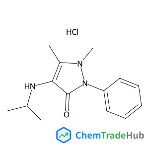 4-(Isopropylamino)-1,5-dimethyl-2-phenyl-1,2-dihydro-3H-pyrazol-3-one hydrochloride (1:1)