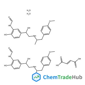 N-{2-Hydroxy-5-[(1R)-1-hydroxy-2-{[(2R)-1-(4-methoxyphenyl)-2-propanyl]amino}ethyl]phenyl}formamide (2E)-2-butenedioate hydrate (2:1:2)