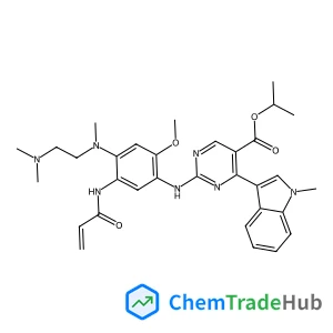 Isopropyl 2-{[5-(acryloylamino)-4-{[2-(dimethylamino)ethyl](methyl)amino}-2-methoxyphenyl]amino}-4-(1-methyl-1H-indol-3-yl)-5-pyrimidinecarboxylate