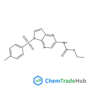 Ethyl {5-[(4-methylphenyl)sulfonyl]-5H-pyrrolo[2,3-b]pyrazin-2-yl}carbamate